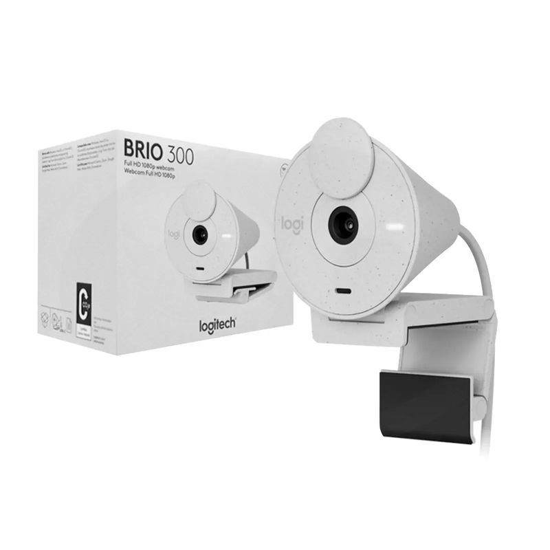 LOGITECH - Camara Web Logitech Brio 300 Blanco