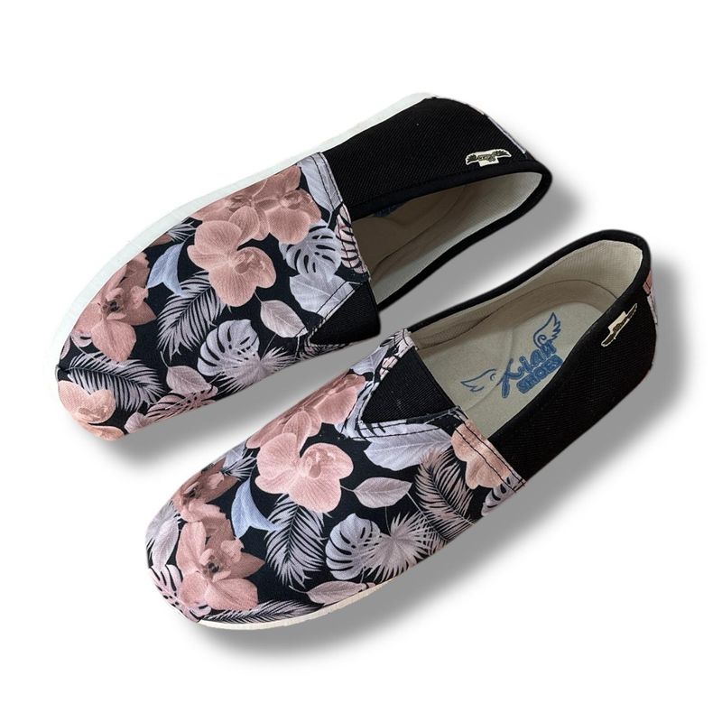 XIAN SHOES - Alpargatas clasica mujer orquidea negra 25