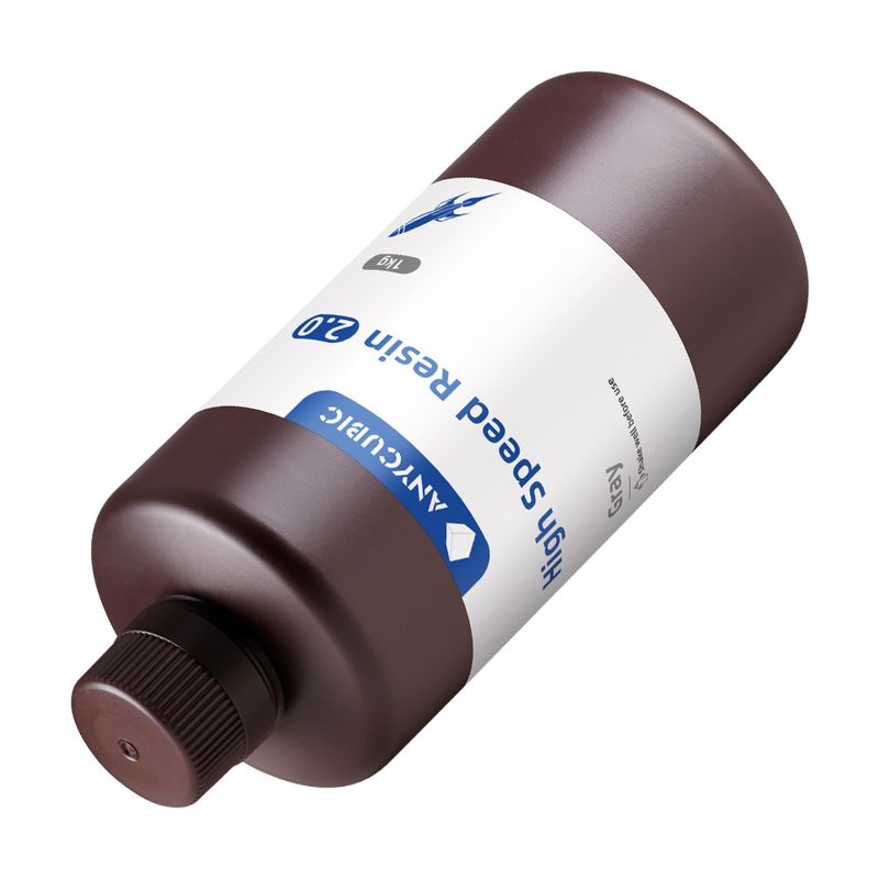 GENERICO - Resina Anycubic para impresora 3D High Speed Resin 20 1Kg Gris