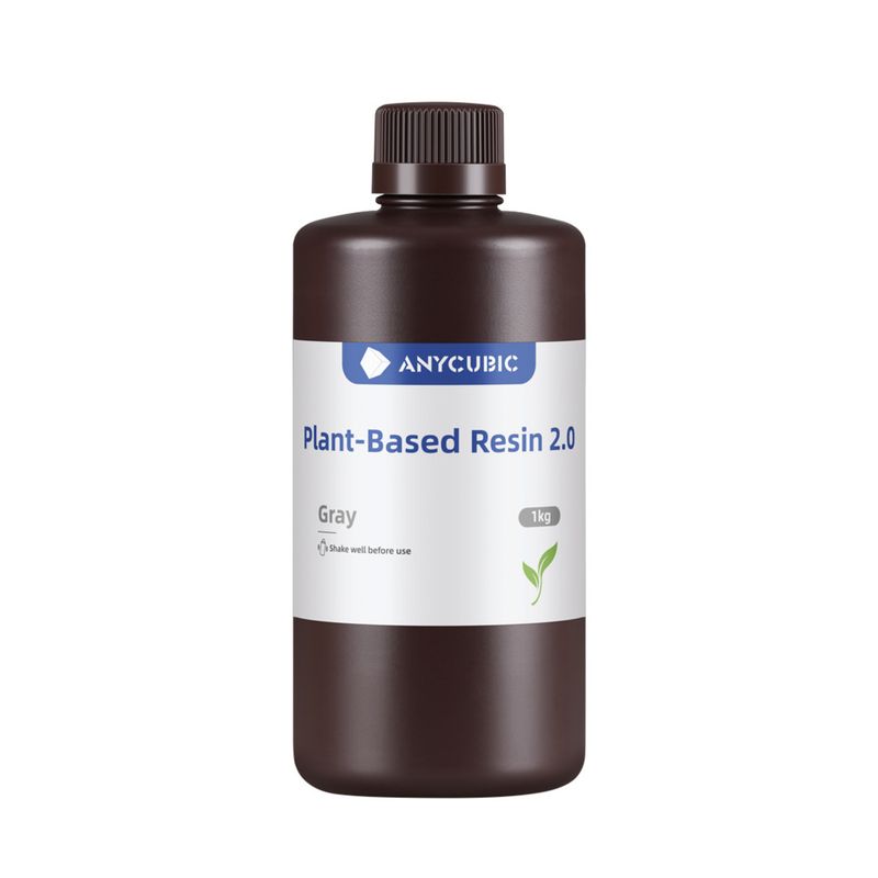 GENERICO - Resina Anycubic para impresora 3D Plant-Based Resin 20 1Kg Gris