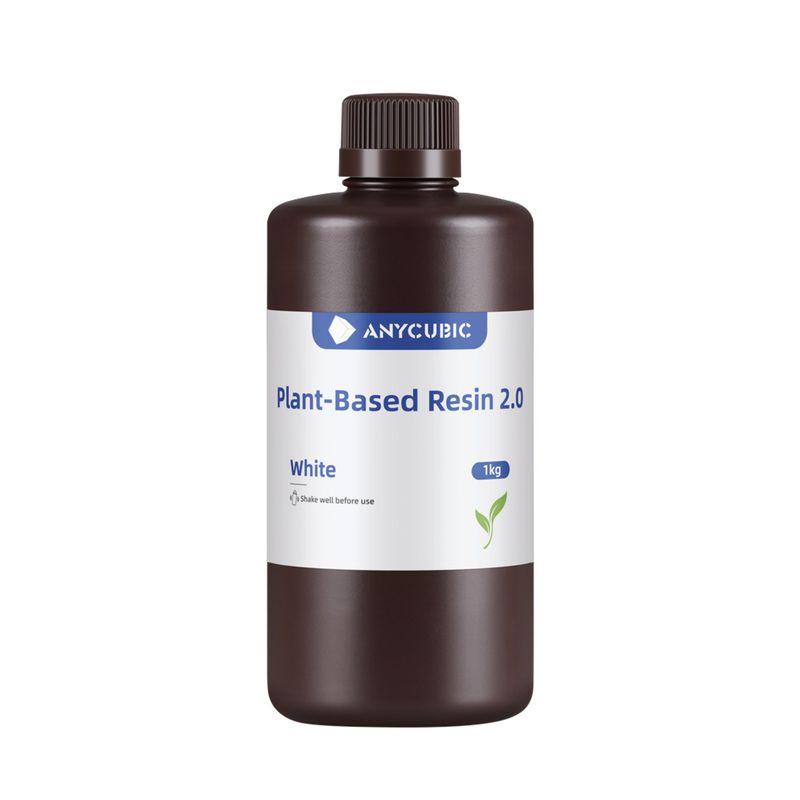 GENERICO - Resina Anycubic para impresora 3D Plant-Based Resin 20 1Kg Blanco