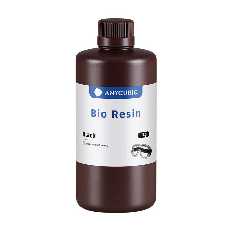 GENERICO - Resina Anycubic para impresora 3D Bio 1Kg Negro