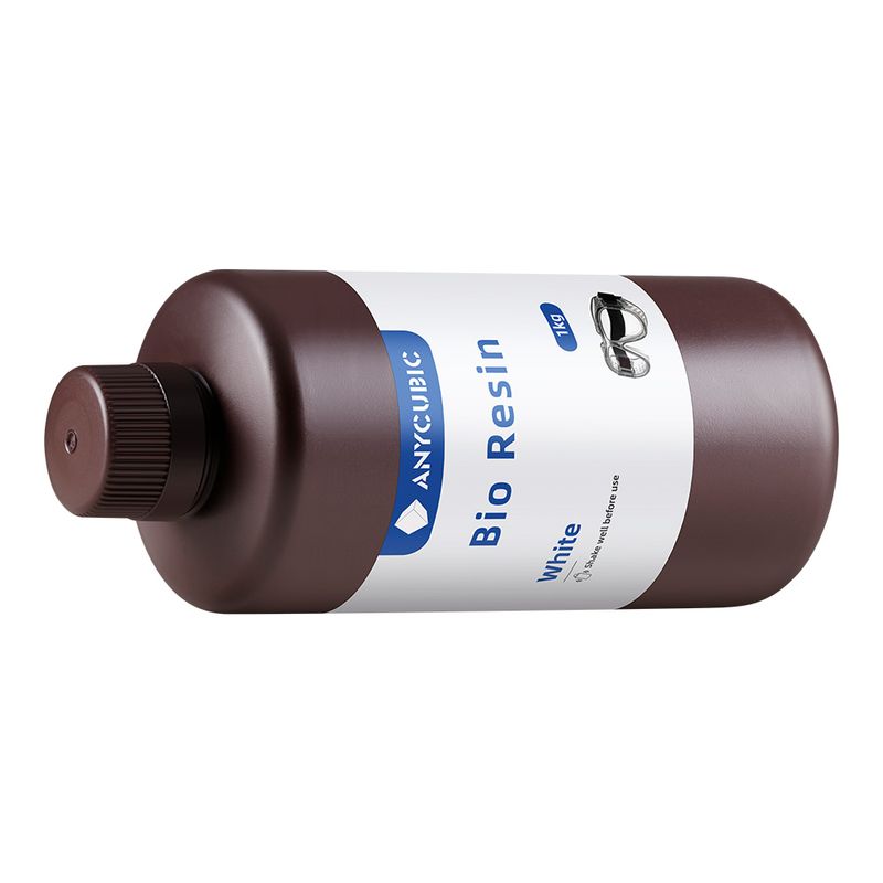 GENERICO - Resina Anycubic para impresora 3D Bio 1Kg Blanco