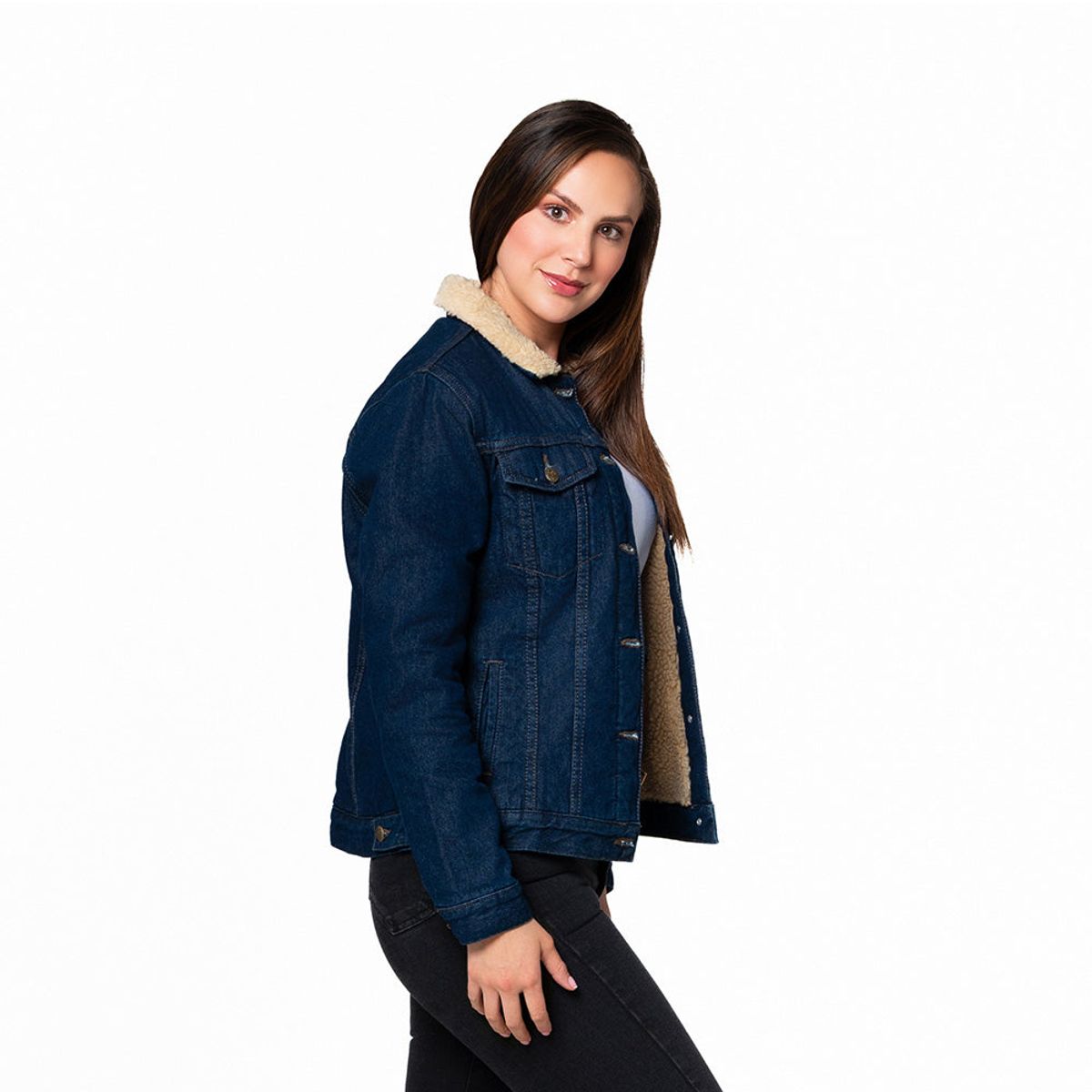 LEC LEE - Chaqueta Denim con Ovejo XL