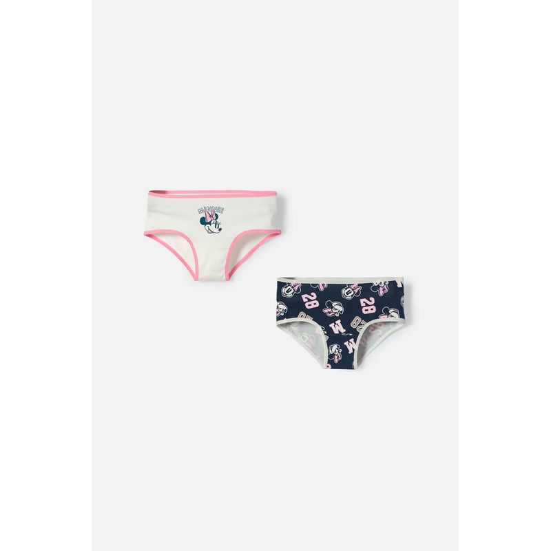 DISNEY - Panties de Minnie Mouse multicolor en dúo para niña