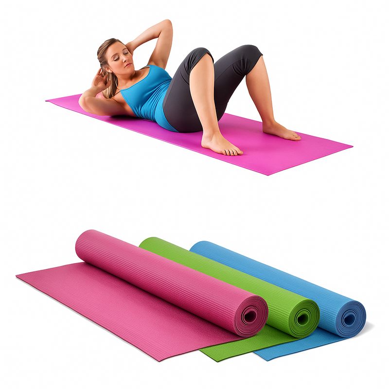 GENERICO - Colchoneta de Yoga y Pilates Antideslizante  AZUL