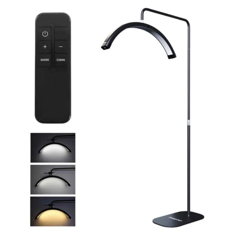 ZHOPI CO - Lampara Media Luna Luz Led Profesional Para Estetica Con Base De Piso