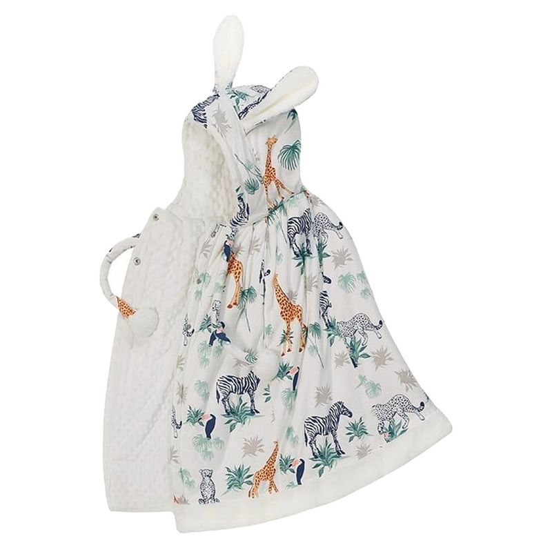 INSULAR - Ruana Bebe Capota Poncho Cobertor Abrigo Selva