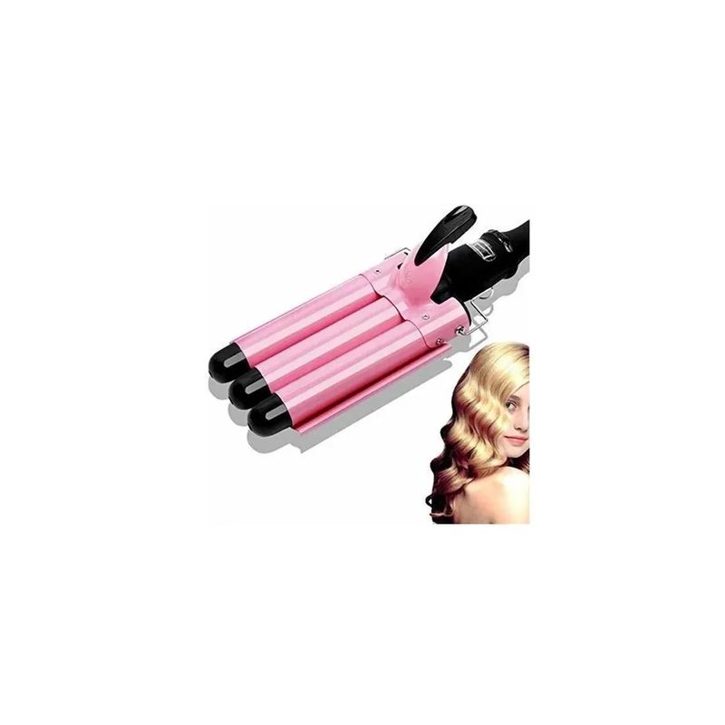 SKY - Pinza Onduladora Rizadora Para Cabello Bucle 3 Tubos Sirena