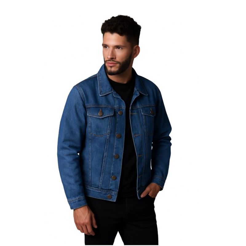 GENERICO - CHAQUETA JEAN DENIM CLASICA HOMBRE