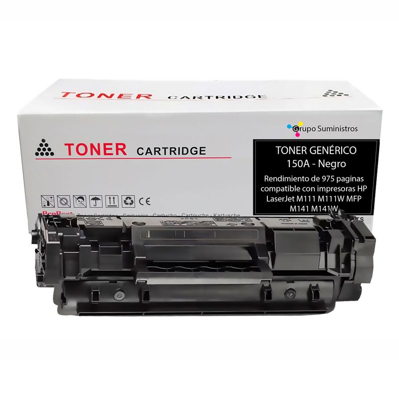 GENERICO - Tóner 150A Genérico Negro Para Impresoras HP LaserJet M111 M111W M141