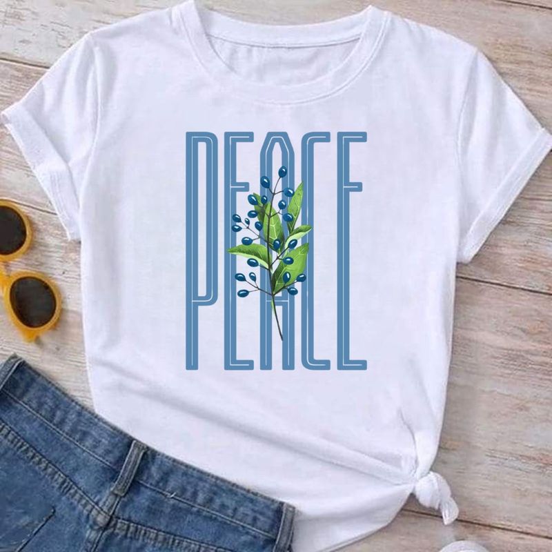ISMI - Camiseta Mujer Manga Corta Cuello Redondo Ismi Florece