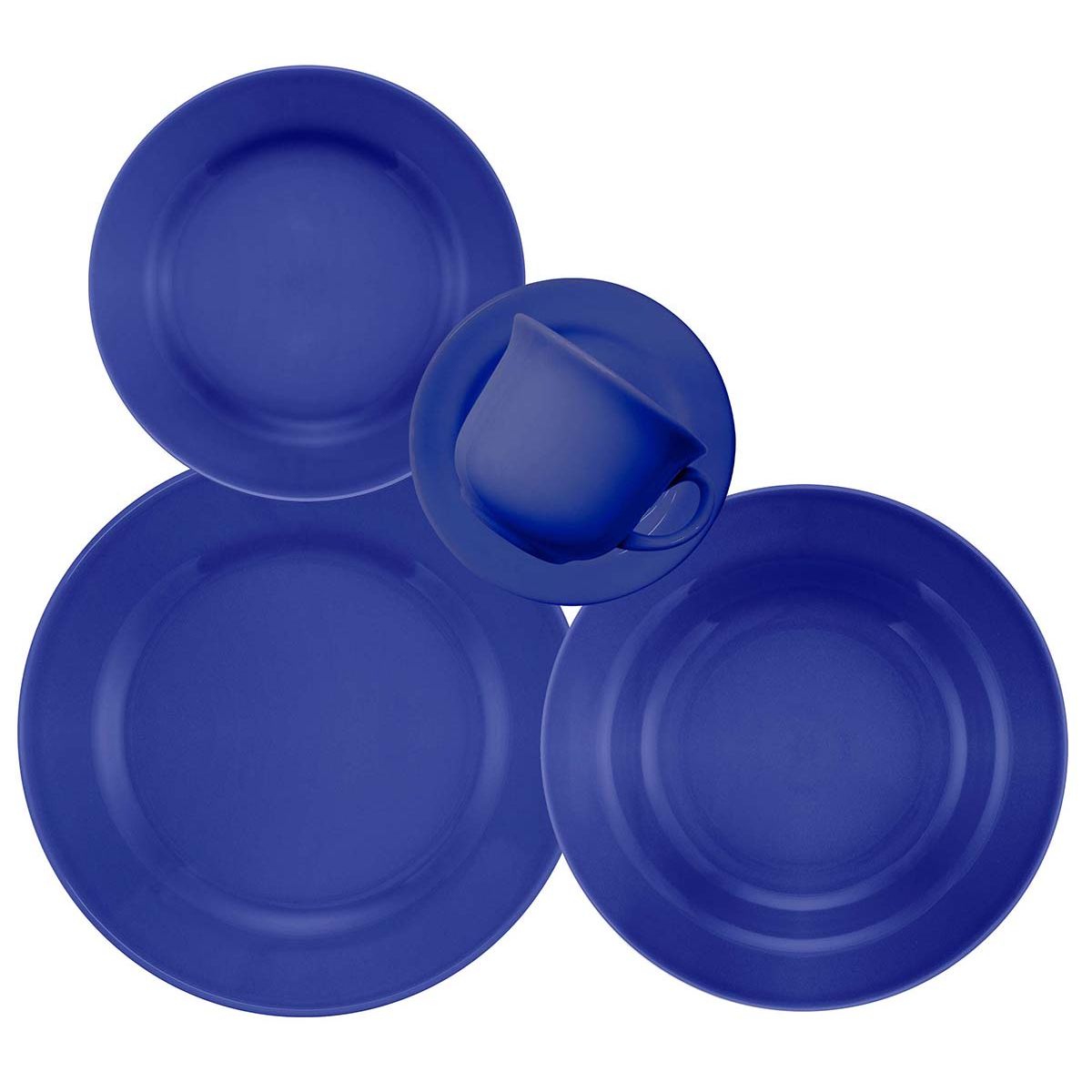 OXFORD - VAJILLA CERAMICA 20 PZAS 4PTOS AZUL