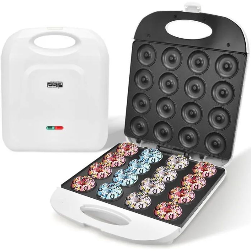 SOKANY - Maquina para hacer mini donas de 16 puestos