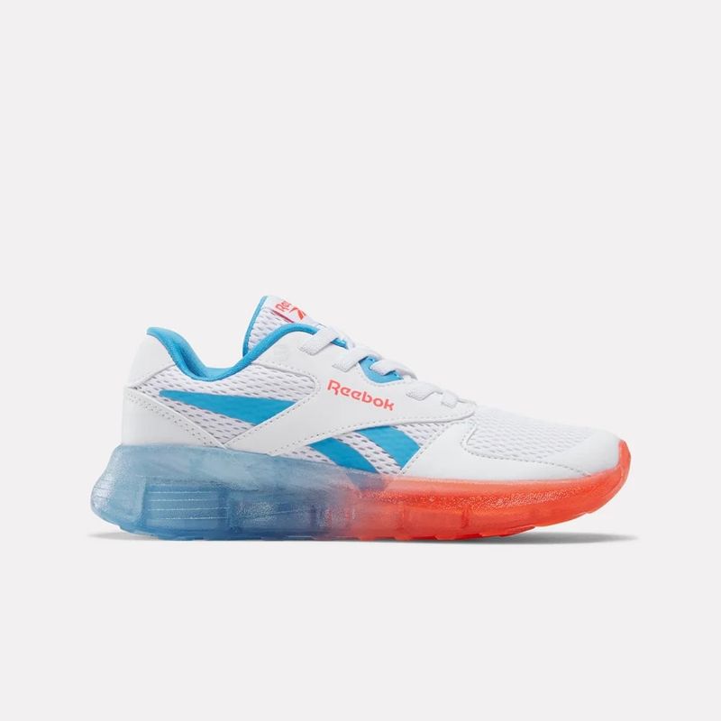 REEBOK - Reebok Zig N Glow 2 Elastic Lace Tenis blanco de niño para correr_.