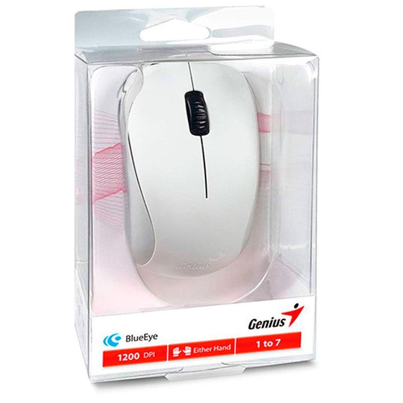 GENIUS - Mouse Genius Inalámbrico 2.4 BlueEye - Blanco