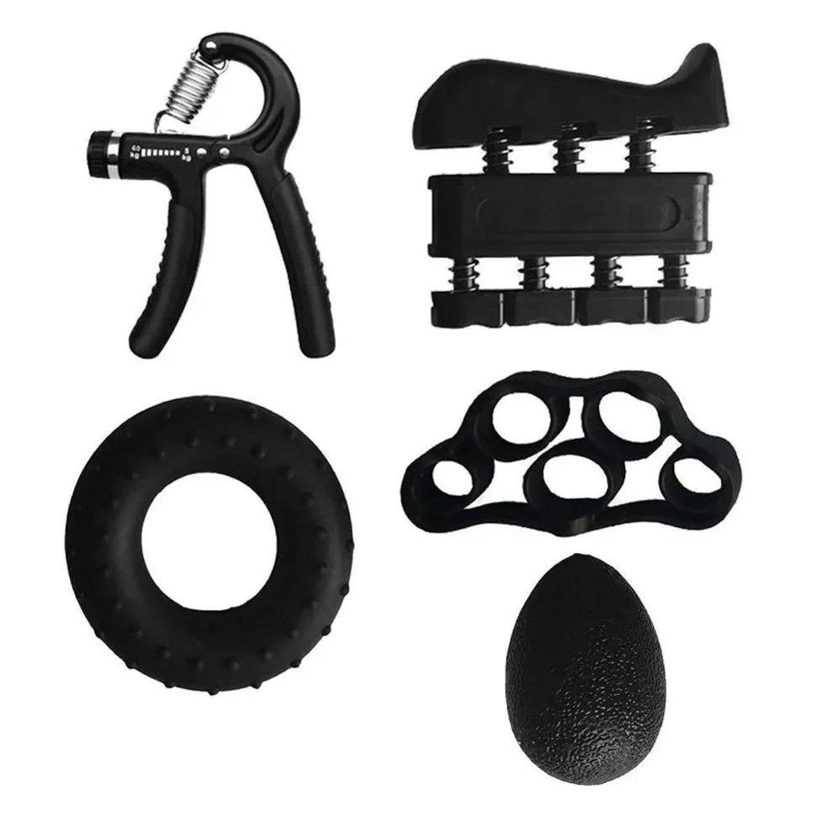 GENERICO - Kit de ejercicios HAND GRIP para fisioterapia con dedos, manos y muñecas de 5 piezas