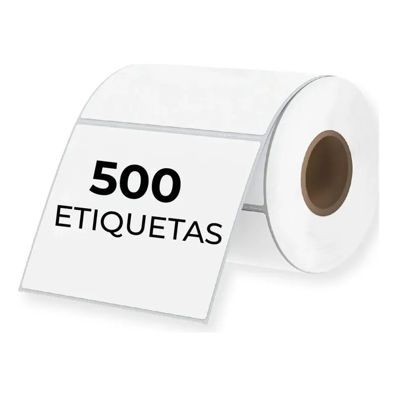 GENERICO - Rollo Etiqueta Adhesivas 10x10 Cm Impresora Térmica 500und