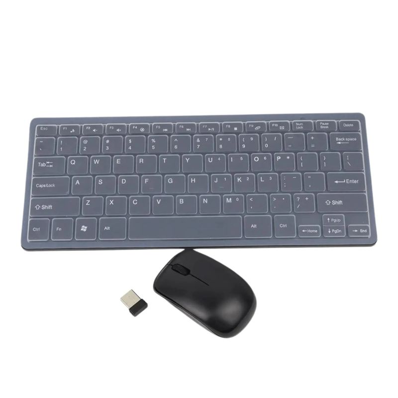 JALTECH - Combo Inalambrico Teclado Mouse Slim K03 Negro