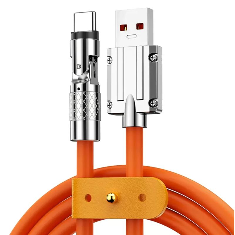 GENERICO - Cable de Carga Rapida 120W Hyper 180° USB a IPhone  Lightning