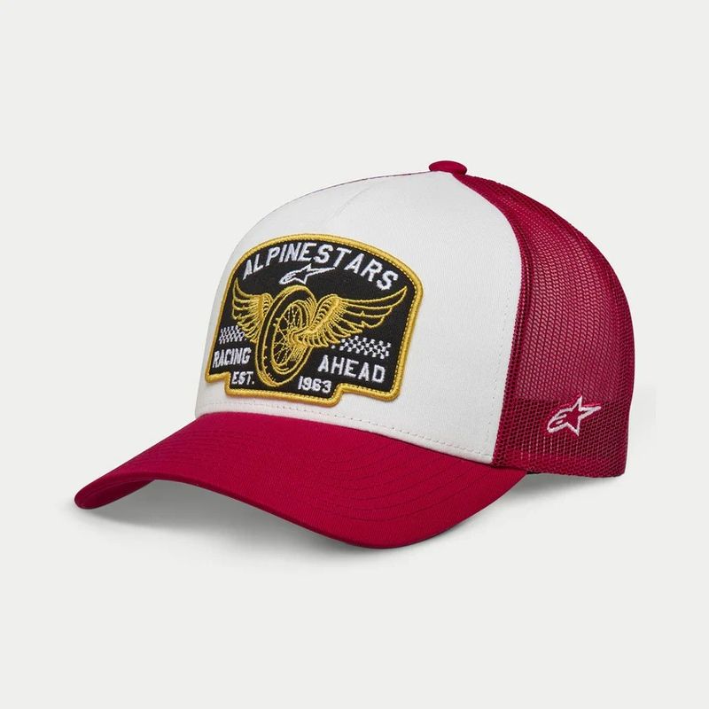 ALPINESTARS - GORRA ALPINESTARS HERITAGE PATCH TRUCK ROJA AJUSTABLE