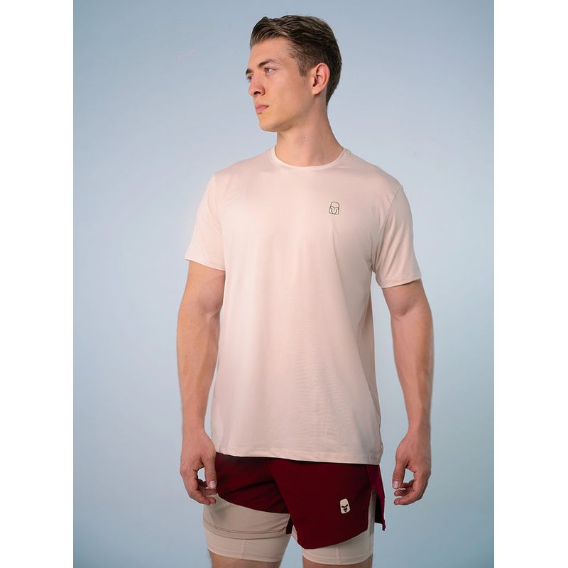 NO RULES - CAMISETA DEPORTIVA TELA FRIA BEIGE