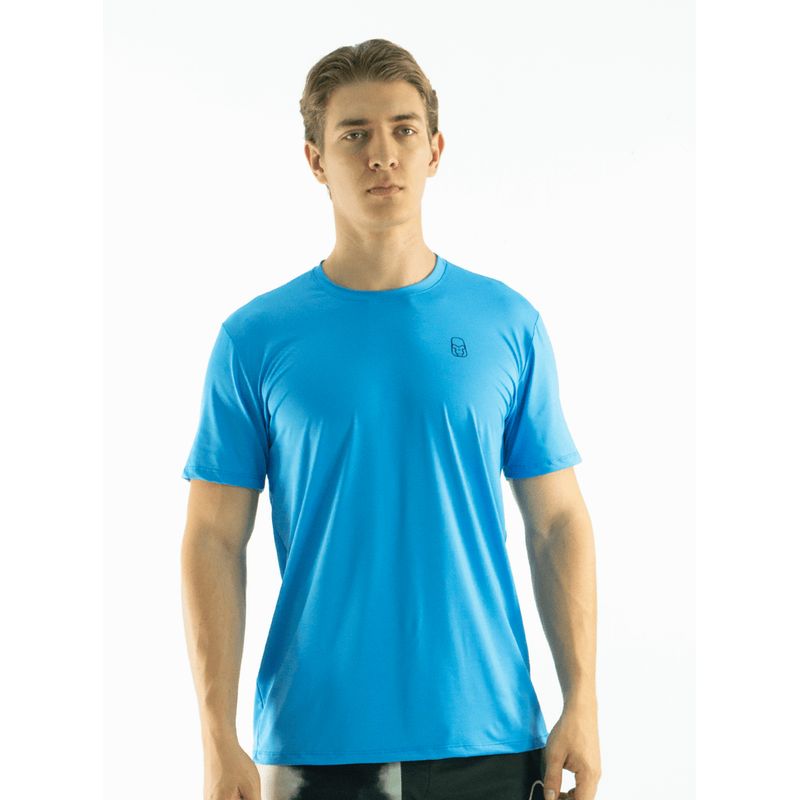 NO RULES - CAMISETA DEPORTIVA TELA FRIA AZUL CIELO