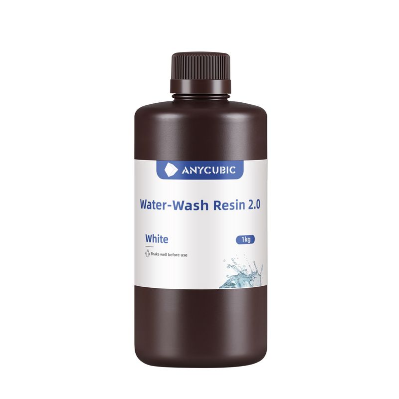 GENERICO - Resina Para Impresora 3D Anycubic Water Wash 20 1Kg Blanco