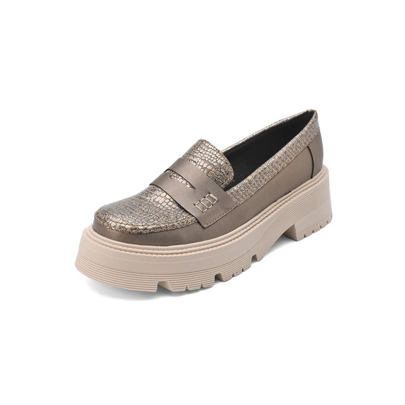 SEVENTEEN - MOCASIN BRONCE CON CAPELLADA GRABADA  SEVENTEEN DONATELLA