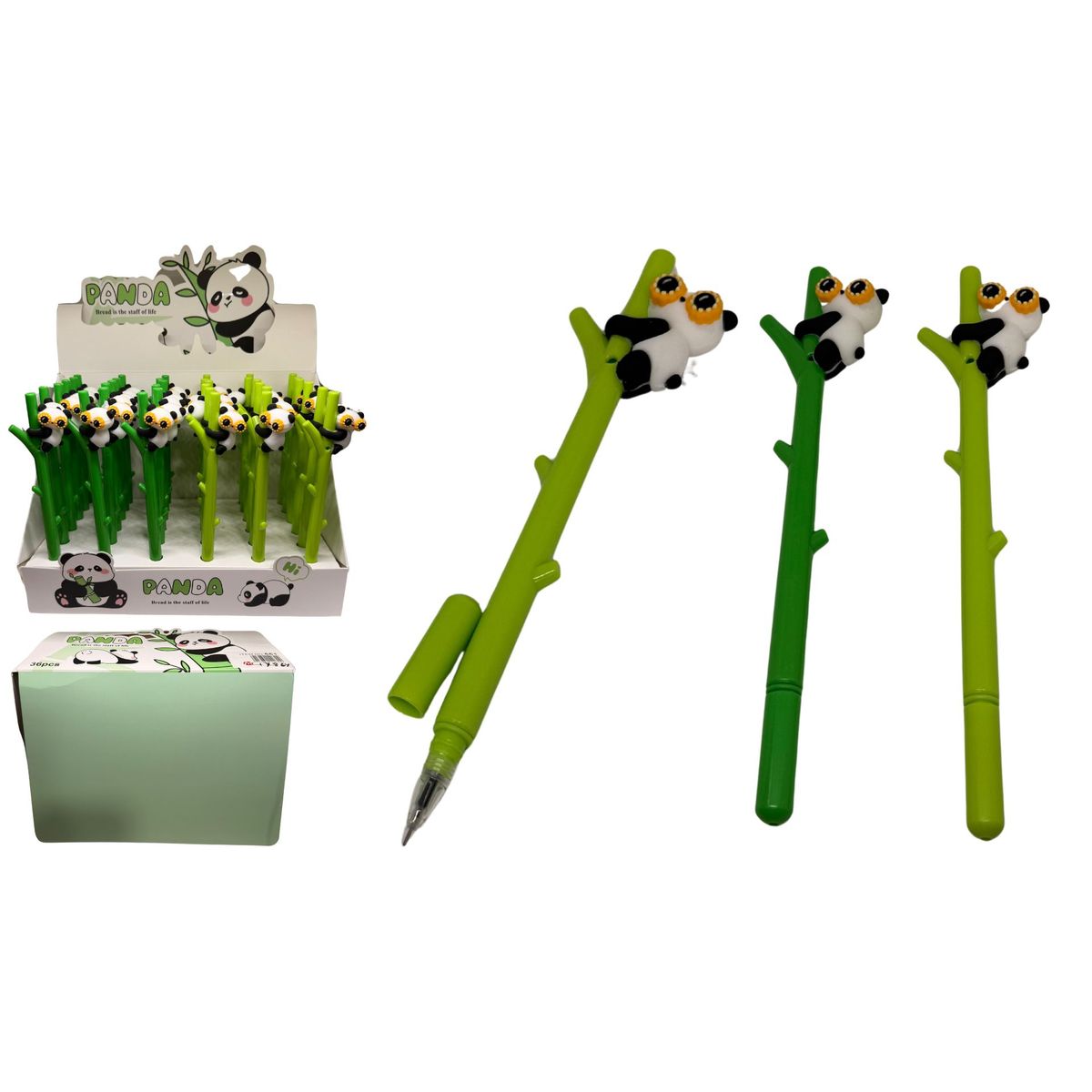 MAZUGI - Esfero de panda en bambo de tinta en azul X 36und 05mm