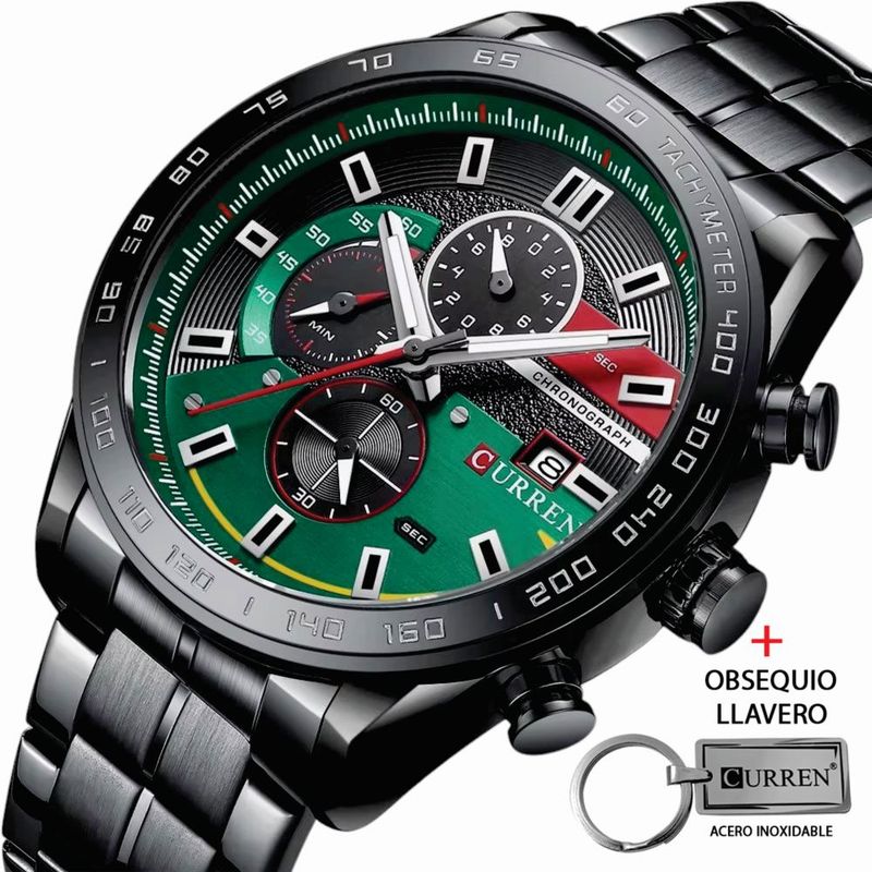 CURREN - Reloj Hombre Curren 8410 Mas Obsequio Llavero y Caja