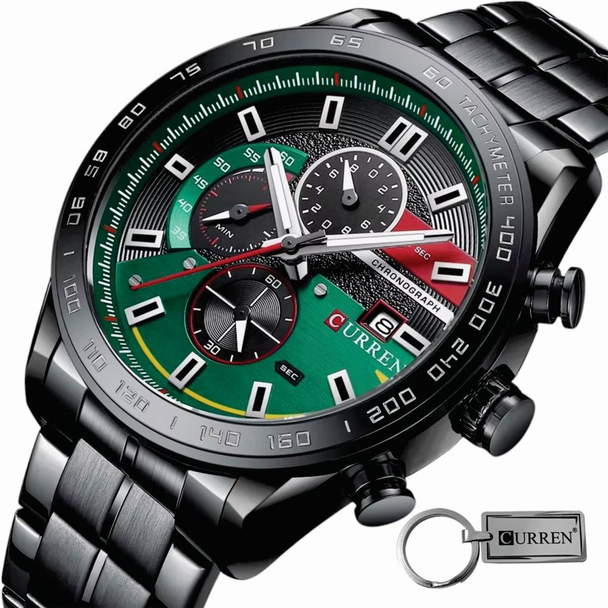 CURREN - Reloj Hombre Curren 8410 Mas Obsequio Llavero y Caja