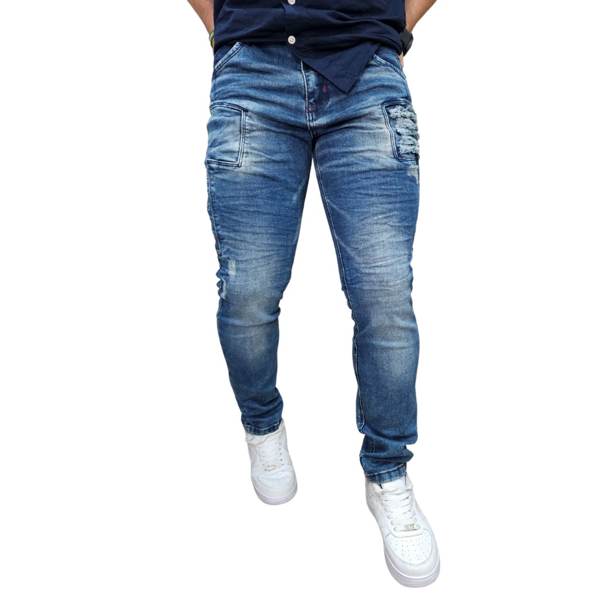 RAMBED - Jean Azul Tela Confort Hecho En Colombia