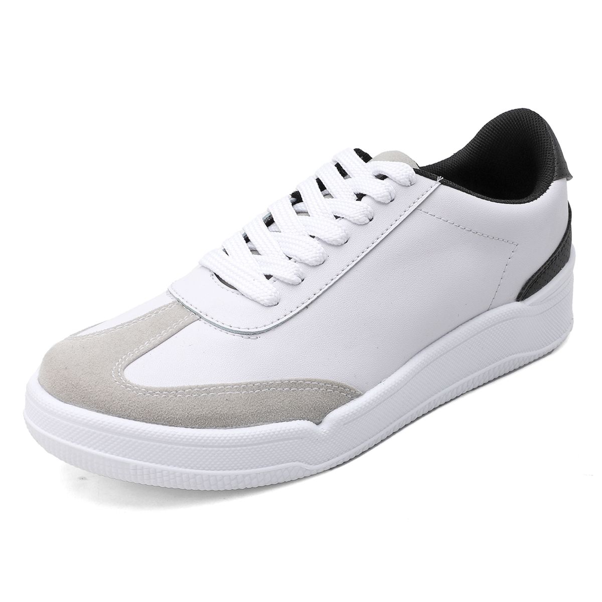SEVENTEEN - TENIS BLANCO CON CAPELLADA GRIS  CHULO Y TALON NEGRO SEVENTEEN ELYAN