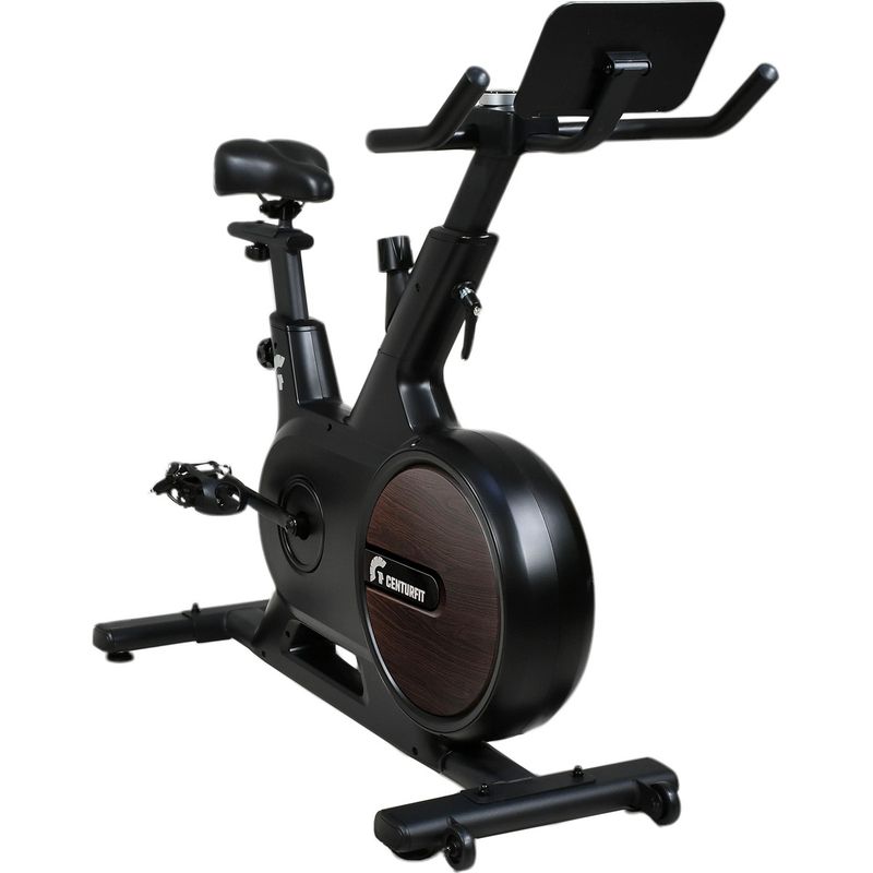 CENTURFIT - Bicicleta Magnética Estática Resistencia Gym Color Negro