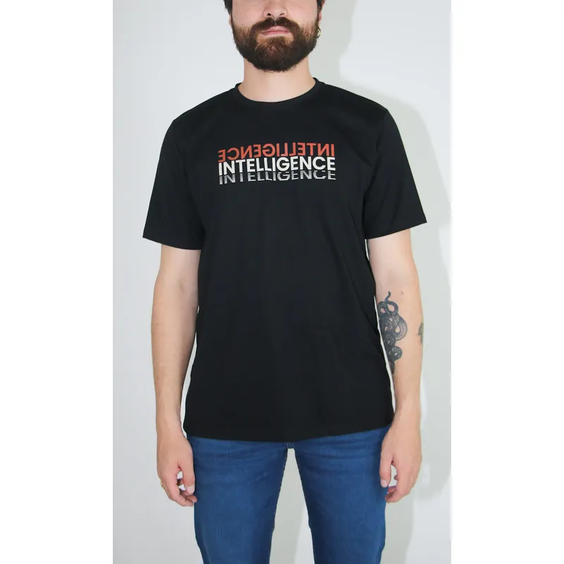 L Y H - T-Shirt Para Hombre Manga Corta Negro Marca L&H