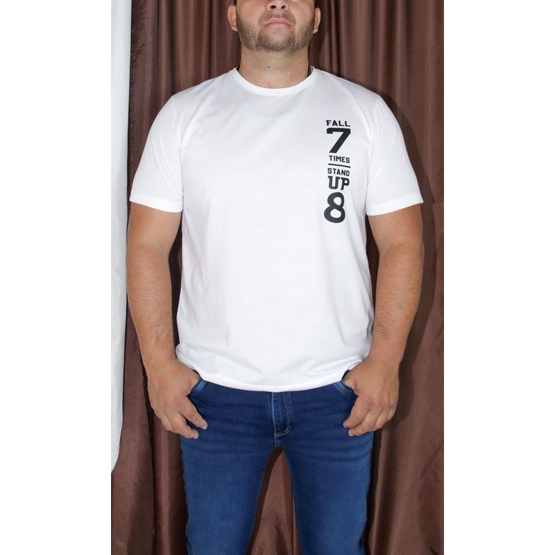 L Y H - T-Shirt Para Hombre Blanco Marca L&H