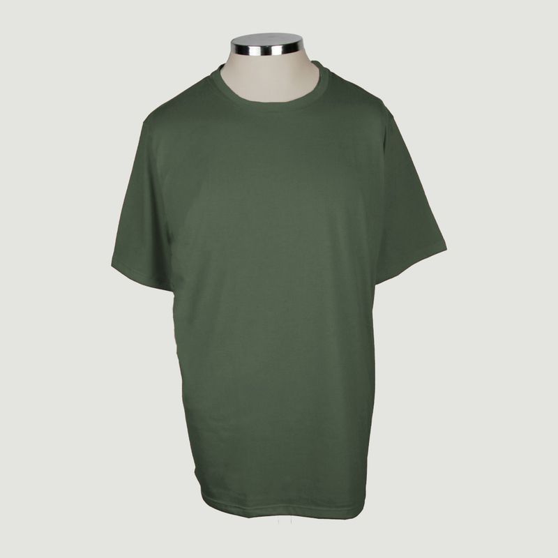 L Y H - T-Shirt Para Hombre Manga Corta Verde Marca L&H