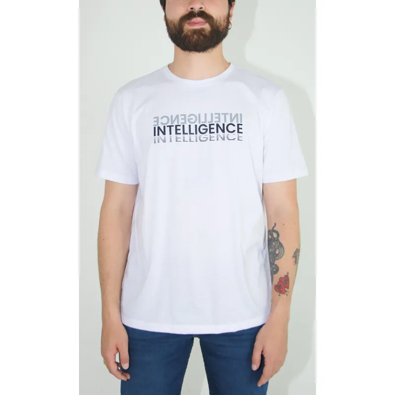 L Y H - T-Shirt Para Hombre Manga Corta Blanco Marca L&H