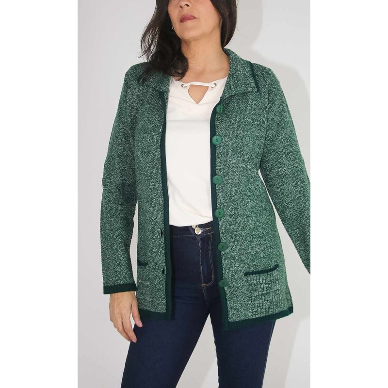 L Y H - Saco Para Mujer Verde Marca L&H