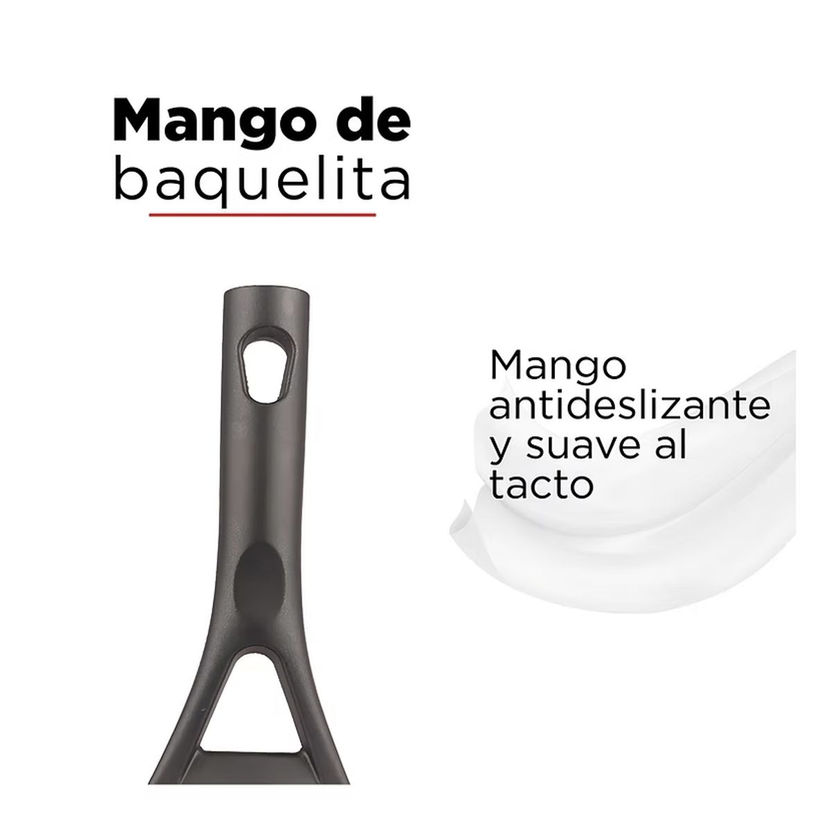 MINISO - Sartén Circular Antiadherente Gris 24 Cm
