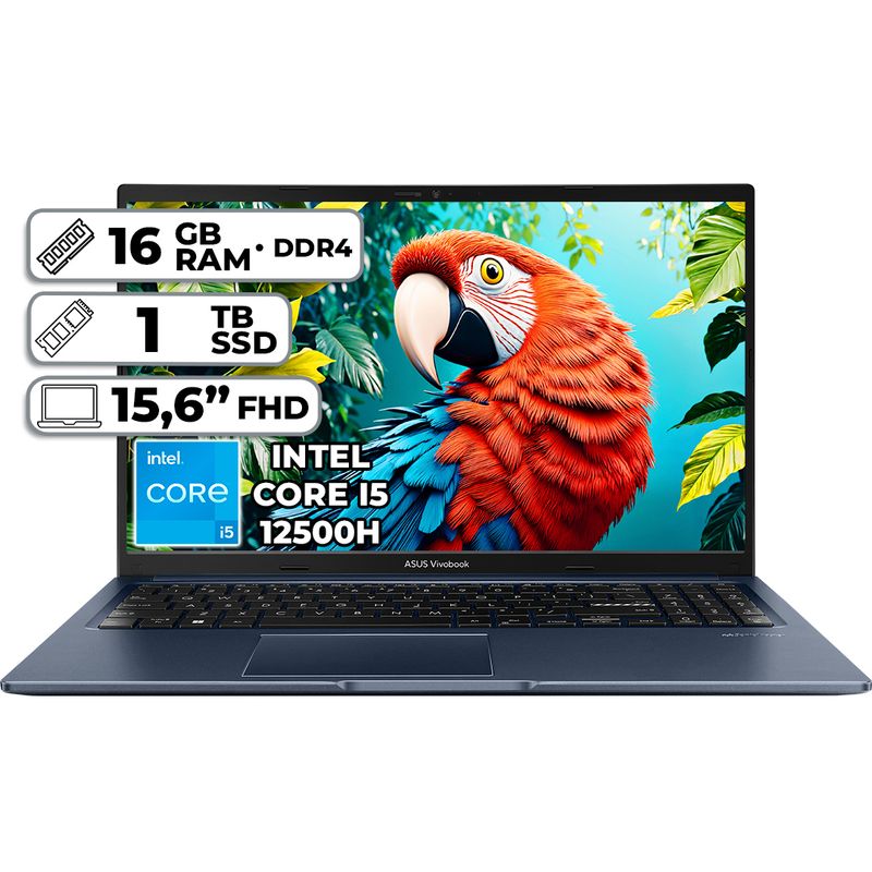 ASUS - PORTÁTIL ASUS X1502ZA-EJ2443 INTEL CORE I5-12500H 16GB RAM 1TB SSD 156 FHD