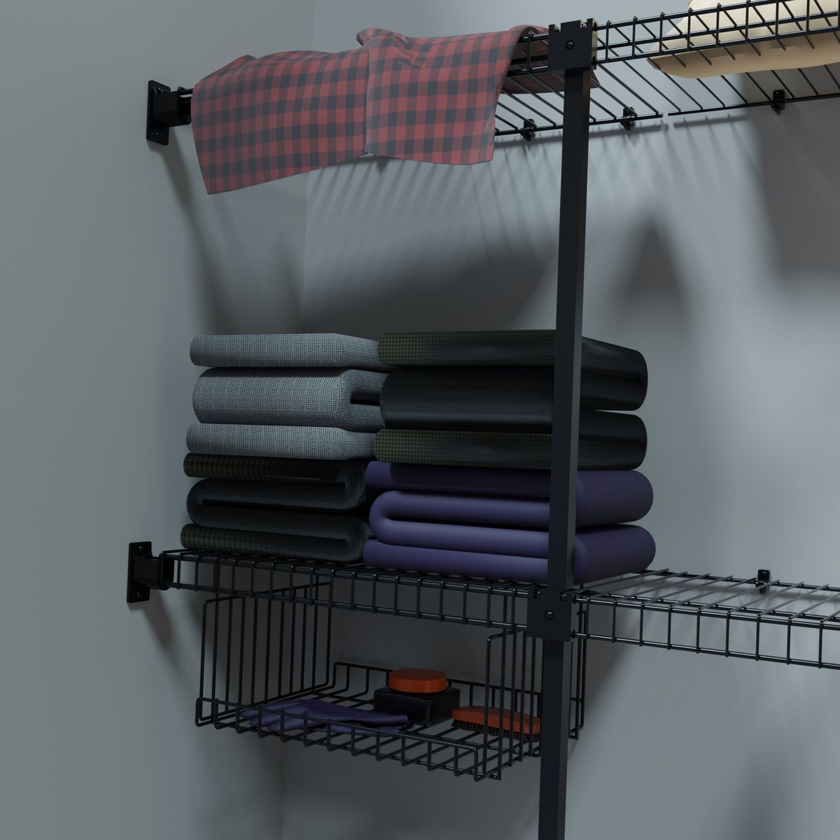 REJIPLAS - Junior closet negro