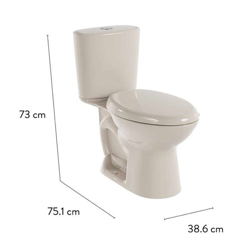 CORONA - Sanitario Aluvia Plus Alongado Bone
