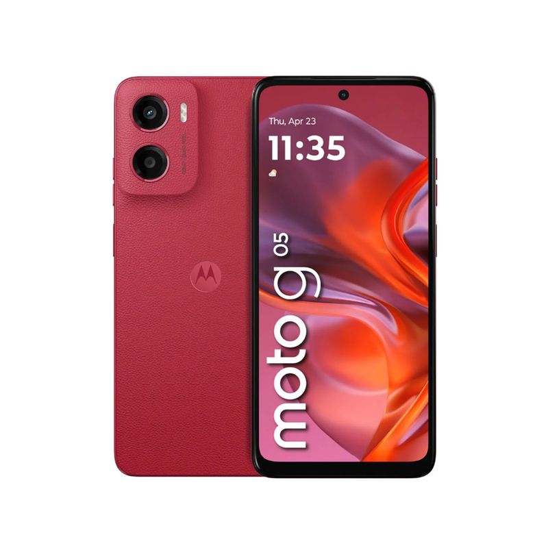 MOTOROLA - Celular Motorola Moto G05 128GB - Rojo