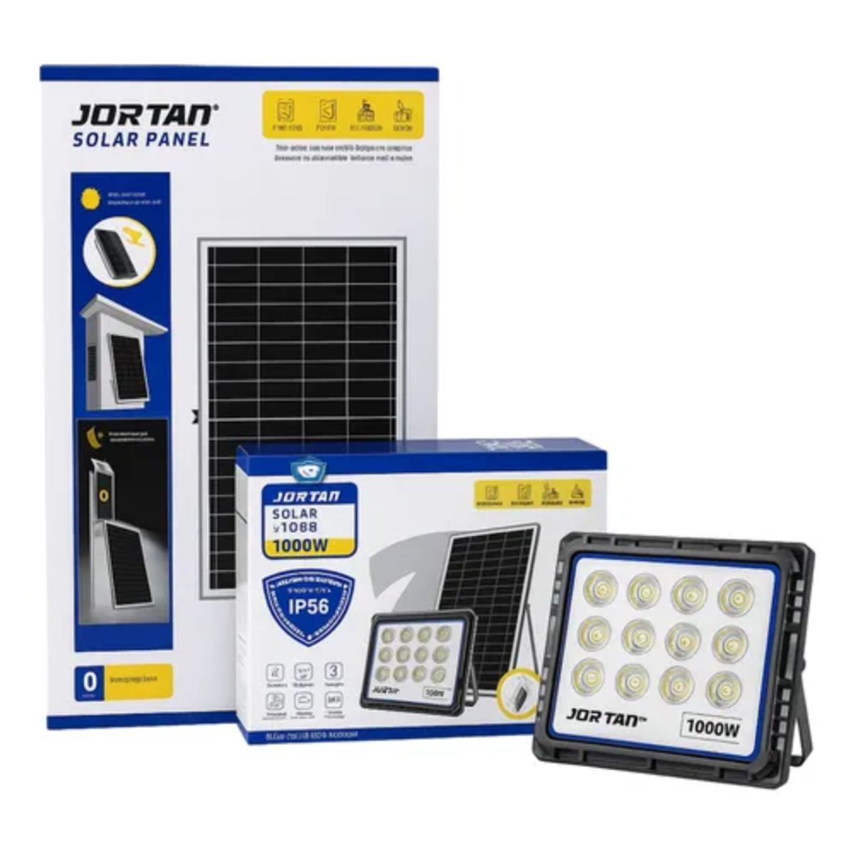 GENERICO - Reflector Solar 1000w Lampara Led Panel Solar Exteriores
