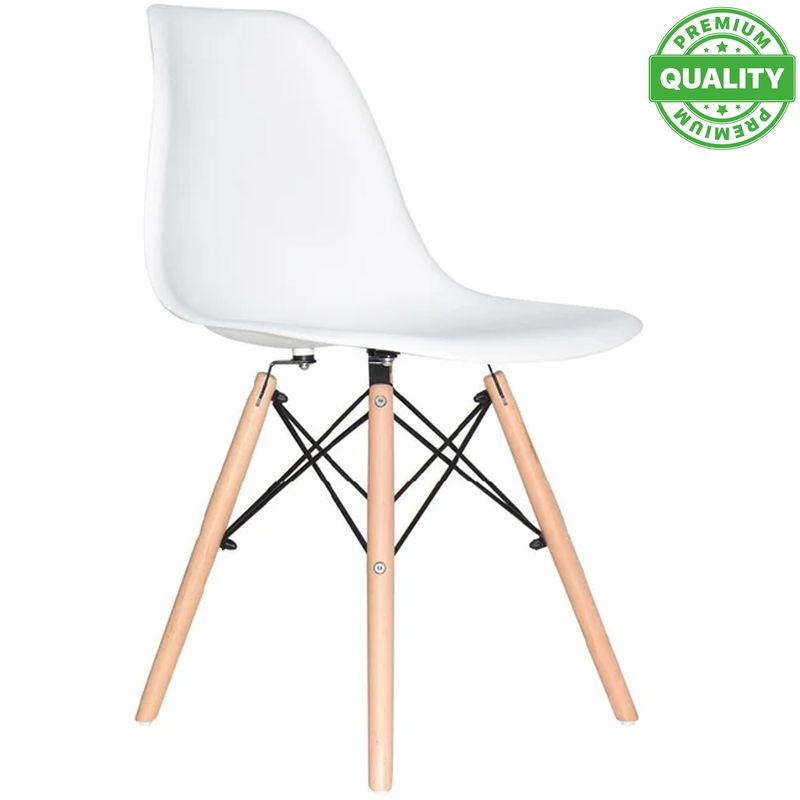 ONE PIXEL - Silla Eames Auxiliar Para Sala Comedor Blanca One Pixel
