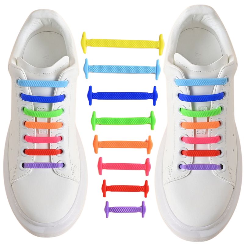 GENERICO - Cordones Elásticos de Silicona Ajuste Fácil para Zapatos y Tenis