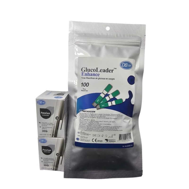 LIFE - TIRAS GLUCOLEADER X 100 UNIDADES