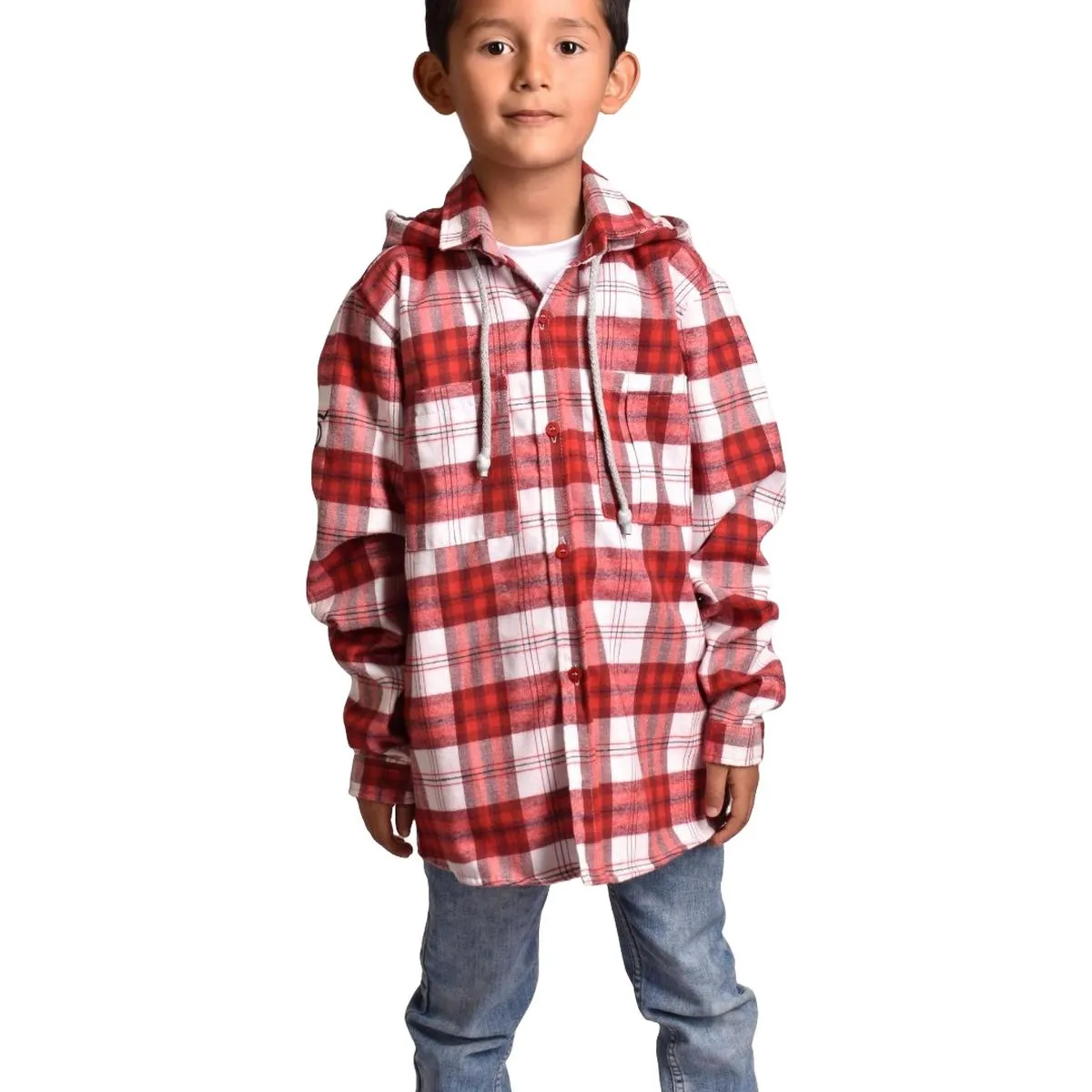 BIGBOYS - Camisa Leñador Roja Niño